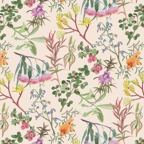 AUSTRALIAN Flora Hand painted  - 209 dpi special order