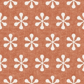 starburst - modern boho - terracotta - LAD23