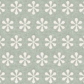 (small scale) starburst - modern boho - soft sage - LAD23