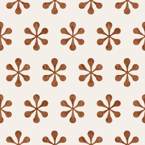 starburst - modern boho - rust/cream - LAD23