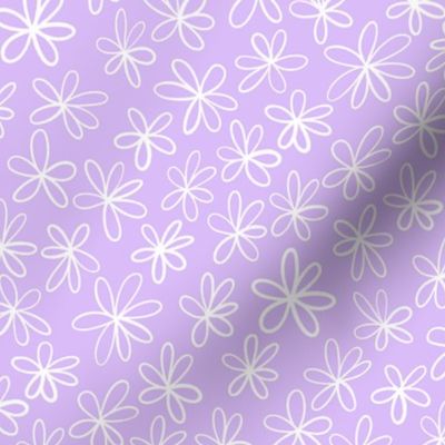 Lavender Pastel Ditsy Spring Floral