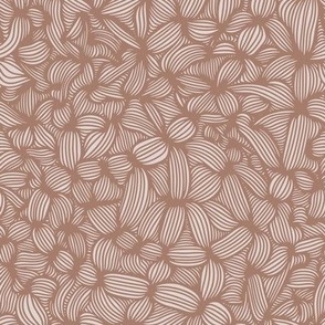 Modern Abstract Neutral Brown Geometric Line Art