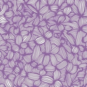 Modern Abstract Purple Geometric Line Art