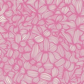 Modern Abstract Pink Geometric Line Art