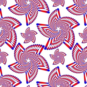 spiral stars red white blue