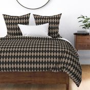 Stylish Modern Argyle Dark Charcoal and Grey