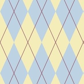 Stylish Preppy Argyle Blue