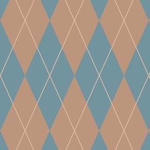 Stylish Preppy Argyle Blue 