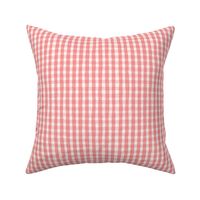 Watercolour Pink and White Gingham Check Plaid