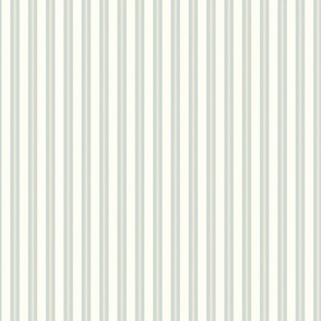 Two Stripe - 1" - soft blue and cream