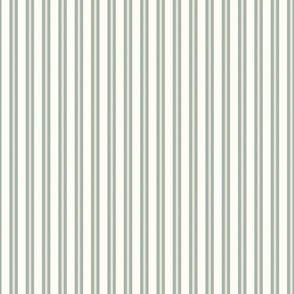 Two Stripe - 1" - cream and dusty blue 