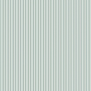 Two Stripe - 1" - soft blue and cream on dusty blue 