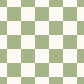 large checkerboard / matcha green