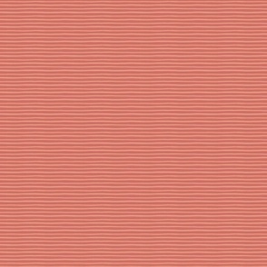 Salmon Stripes on Currant Red Background