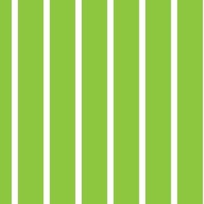 SF Wide Stripe Vertical Lime Green