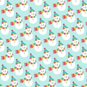 snowmen 1.5in colorful christmas