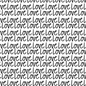 Valentines Text – LOVE - black and white written words typography text calligraphy
