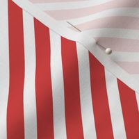 Christmas candy cane stripes - diagonal basic strokes striped white and red