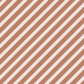 Christmas candy cane stripes - diagonal basic strokes striped vintage boho beige sand