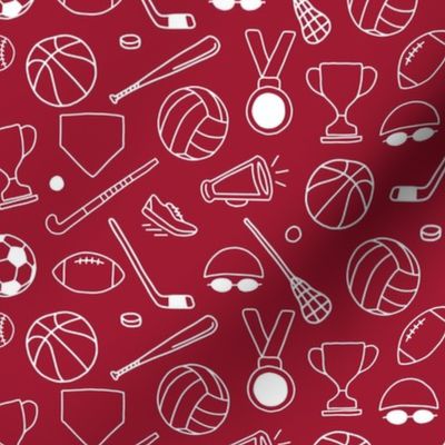 Sports | Medium - Crimson Red