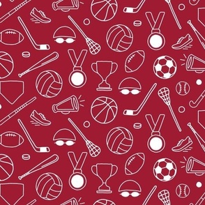 Sports | Medium - Crimson Red