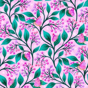 Lilly Pilly Floral Large Scale Pink