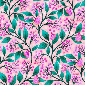 Lilly Pilly Floral Large Scale Peach