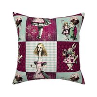 6 inch squared Alice patchwork pink 