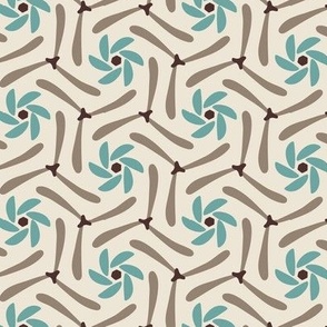 Whirligig Geometric Ivory Regular