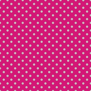 Dots of Tea Barbie Pink / Large Scale / Colorful Dots