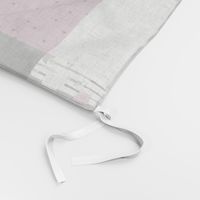 Kokom Bear//Merlot - Wholecloth Cheater Quilt - Rotated  