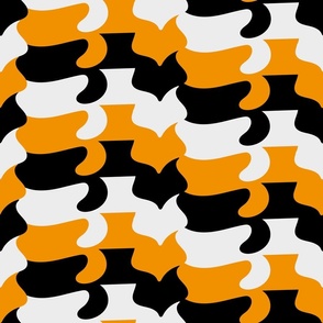 Sleeping Cat Orange / Jumbo Scale / Cats Lounging Black and Orange