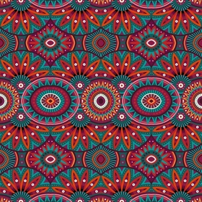 Ethnic colorful tribal pattern 3