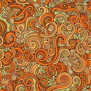 Nature swirls doodle 2
