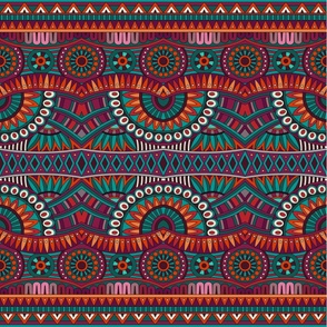 Ethnic colorful tribal pattern 2