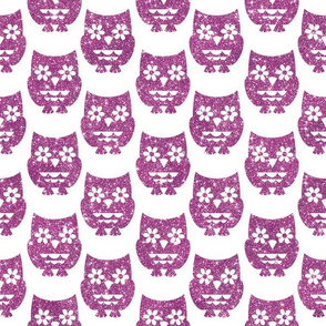 Sparkle Owls- Lilac