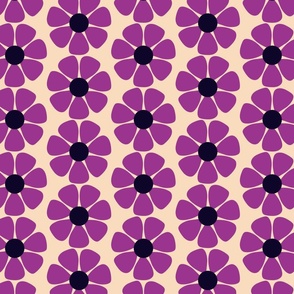 A Daisy for Emily (8") - cream, plum, purple (ST2022DFE)