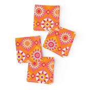 Whimsical Sunshine Quilt Collage Yellow Orange Extra Small