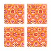 Whimsical Sunshine Quilt Collage Yellow Orange Extra Small