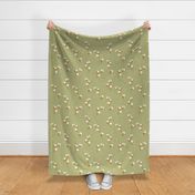 cotton olive green large