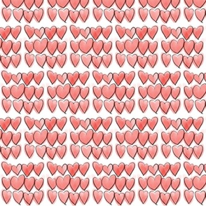 I love you with all my hearts pattern