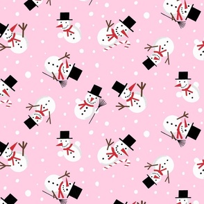 Snowman-pink-background-nataliaoro