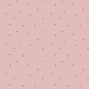 Scattered Stamen on pink background