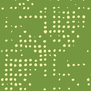 Vibrant Green Dot Matrix Blender Pattern - Lively Speckled Print for Contemporary Home Accents