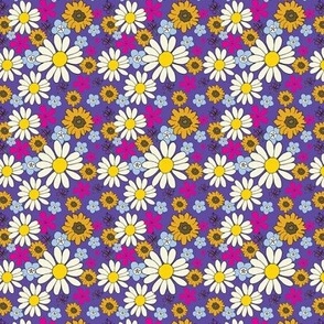 Flower Power Purple Small Print