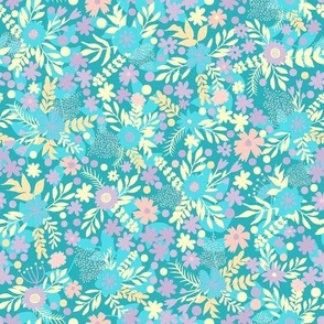 Boho flower - Teal