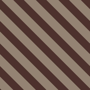  Diagonal Stripe | Molasses + Morel