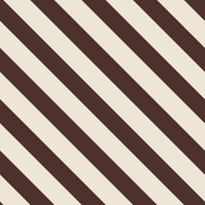  Diagonal Stripe | Molasses + Panna Cotta