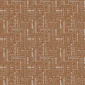 golf words Creative Antiquarian Brown B