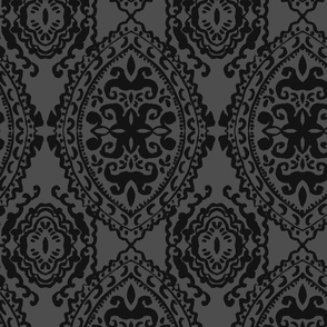 Western gothic Gothic style boho decorative gray lace line